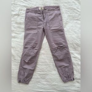 Nili Lotan Cropped Military Pant in lavender, size 6